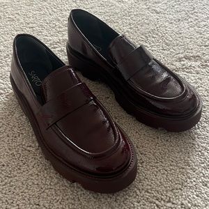 Franco Sarto Maroon Leather Loafer